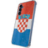 Croatia Flag Distressed Galaxy S24 Clear Case